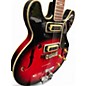 Vintage 1960s Univox Coily Red Burst Hollow Body Electric Guitar