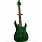 Used ESP ltd h-100fm green Solid Body Electric Guitar thumbnail