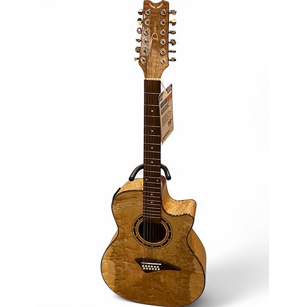 Used Dean AQA EXOTICA 12 QUILTED ASH 12 String Acoustic Electric Guitar