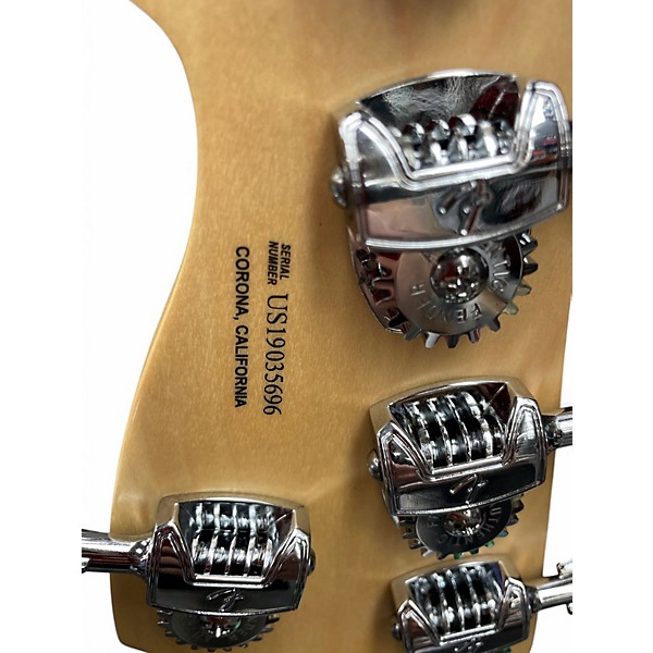 Used 2019 Fender American Elite Jazz Bass 5 String 2 Tone Sunburst Electric Bass Guitar