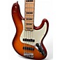 Used 2019 Fender American Elite Jazz Bass 5 String 2 Tone Sunburst Electric Bass Guitar