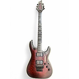 Used Schecter Guitar Research Hellraiser C1 Extreme Crimson Red Trans Solid Body Electric Guitar