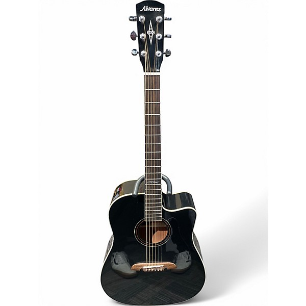 Used Alvarez AD60CE Artist Series Dreadnought Black Acoustic Electric Guitar,Specials : American Fashion Style Bags On Sale