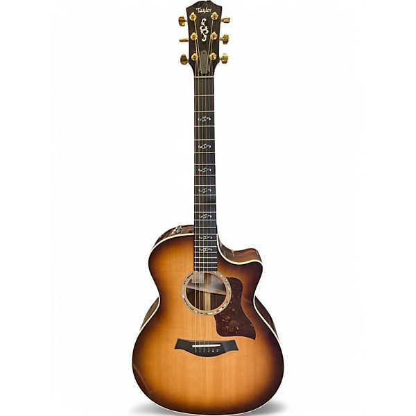 Used 2022 Taylor 414CE V-Class Shaded Edge Burst Acoustic Electric Guitar