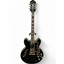 Used Epiphone Sheraton II Black Hollow Body Electric Guitar