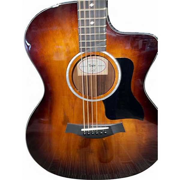Used Taylor 224CEKDLX EDGE BURST Acoustic Electric Guitar