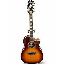 Used D'Angelico premier fulton Brown Sunburst 12 String Acoustic Electric Guitar