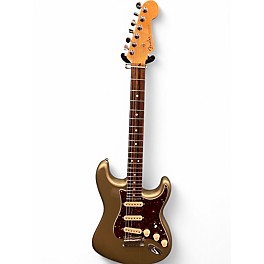 Used Fender American Elite Stratocaster CHAMPAGNE Solid Body Electric Guitar