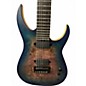 Used Schecter Guitar Research DIAMOND SERIES KM7-MKIII BLUE CRIMSON Solid Body Electric Guitar