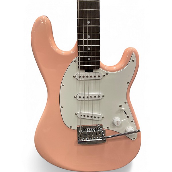 Used Sterling by Music Man Cutlass Pueblo Pink Solid Body Electric Guitar