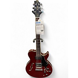 Used Greg Bennett Design by Samick Royale RL-2 Trans Red Hollow Body Electric Guitar