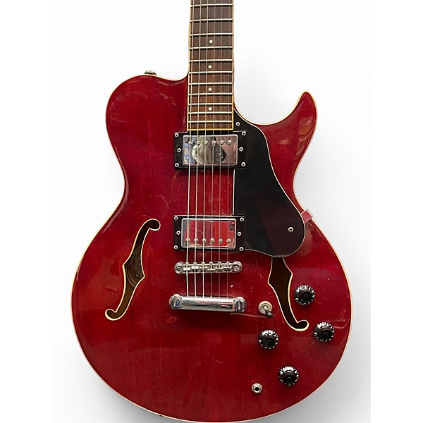 Used Greg Bennett Design by Samick Royale RL-2 Trans Red Hollow Body Electric Guitar