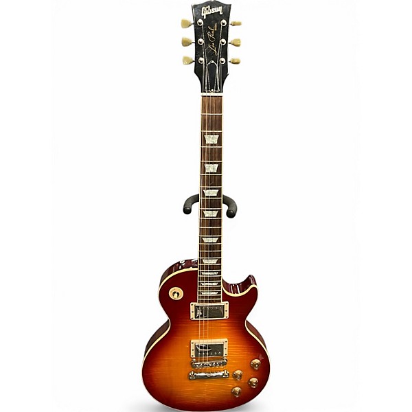 Used 2004 Gibson Les Paul Standard Premium Plus Cherry Sunburst Solid Body Electric Guitar