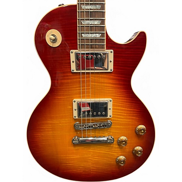 Used 2004 Gibson Les Paul Standard Premium Plus Cherry Sunburst Solid Body Electric Guitar