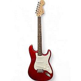 Used Squier Affinity Stratocaster Candy Apple Red Solid Body Electric Guitar