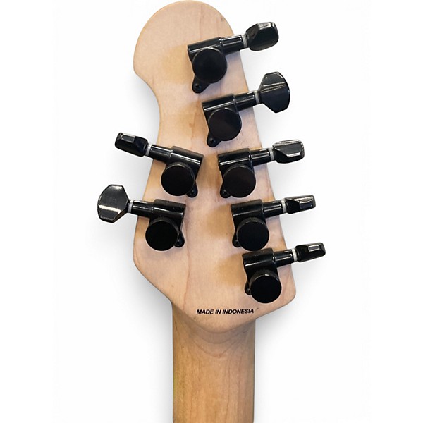 Used Sterling by Music Man JP70 John Petrucci Signature Black Solid Body Electric Guitar