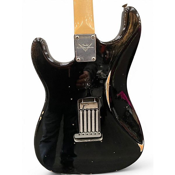 Used 2022 Fender custom shop 1968 stratocasterrelic Black Solid Body Electric Guitar