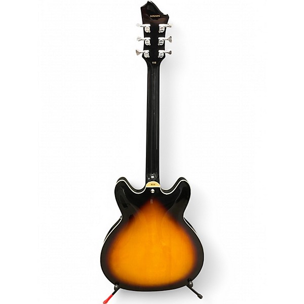 Used Hagstrom VIKING Vintage Sunburst Hollow Body Electric Guitar