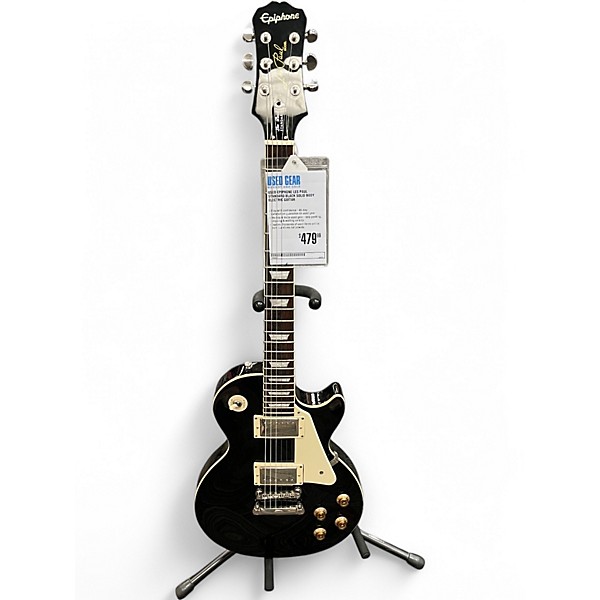 Used Epiphone Les Paul Standard Black Solid Body Electric Guitar