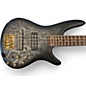 Used 2024 Ibanez SR300EDX Black Ice Frozen Matte Electric Bass Guitar