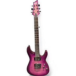 Used Schecter Guitar Research C6 Elite Trans Purple Solid Body Electric Guitar