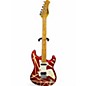 Used Hondo FAME 761 RED/WHITE STRIPE Solid Body Electric Guitar thumbnail