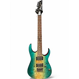 Used Ibanez RG421PB Surf Green Solid Body Electric Guitar