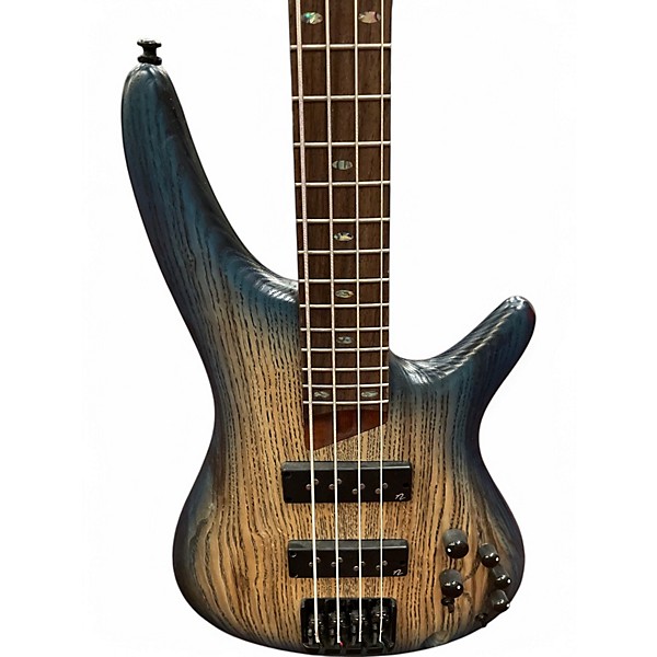 Used Ibanez SR600E COSMIC BLUE STARBURST Electric Bass Guitar