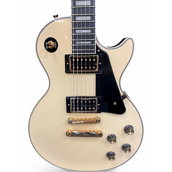 Used Epiphone Les Paul Custom Pearl White Solid Body Electric Guitar