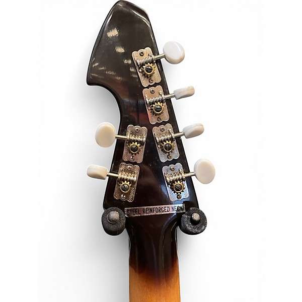 Vintage 1960s Teisco E120 3 Color Sunburst Solid Body Electric Guitar
