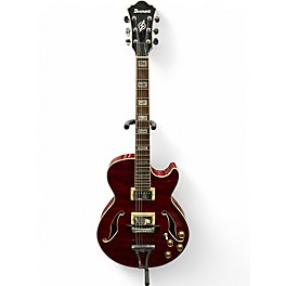 Used Ibanez AG85 Wine Red Hollow Body Electric Guitar