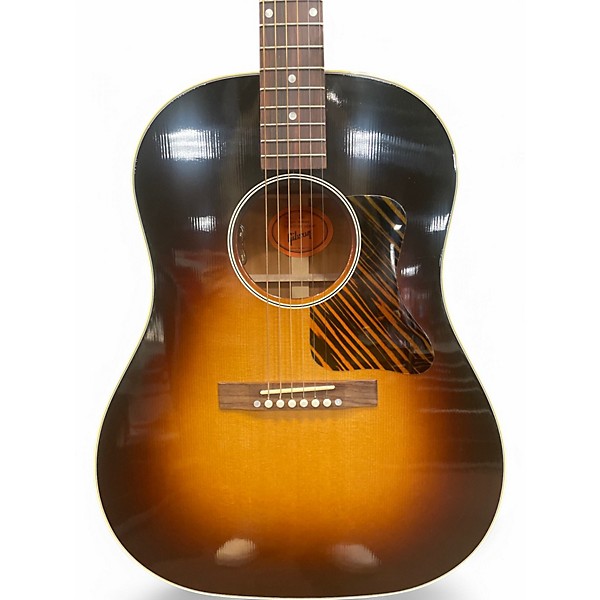 Used Gibson Custom Shop Historic 1936 J-35 Tobacco Sunburst Acoustic Electric Guitar