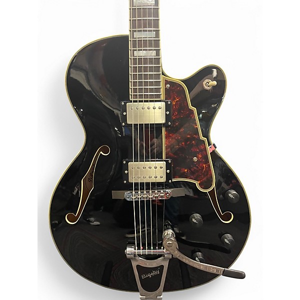 Used D'Angelico Excel black Hollow Body Electric Guitar