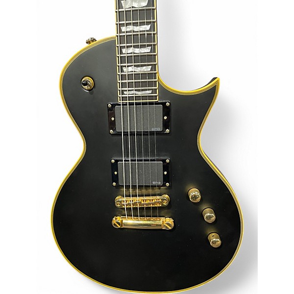 Used ESP LTD EC1000 Deluxe Vintage Black Solid Body Electric Guitar