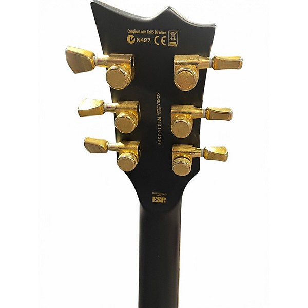 Used ESP LTD EC1000 Deluxe Vintage Black Solid Body Electric Guitar