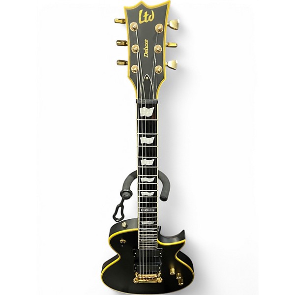 Used ESP LTD EC1000 Deluxe Vintage Black Solid Body Electric Guitar
