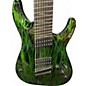 Used Schecter Guitar Research Diamond Series C-8  Silver Mountian Toxic Venom Solid Body Electric Guitar
