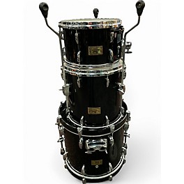 Used Pearl 3 Piece Masters Studio Bop Solid Black Drum Kit