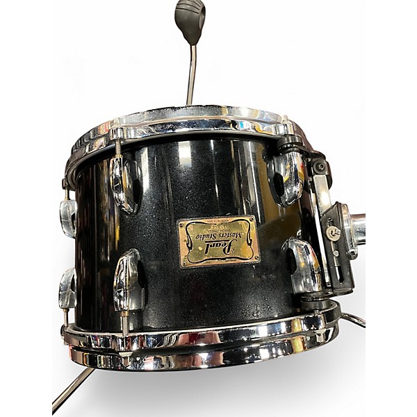 Used Pearl 3 Piece Masters Studio Bop Solid Black Drum Kit