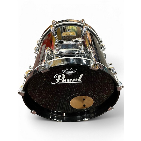 Used Pearl 3 Piece Masters Studio Bop Solid Black Drum Kit