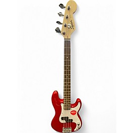 Used Squier MINI PRECISION Dakota Red Electric Bass Guitar