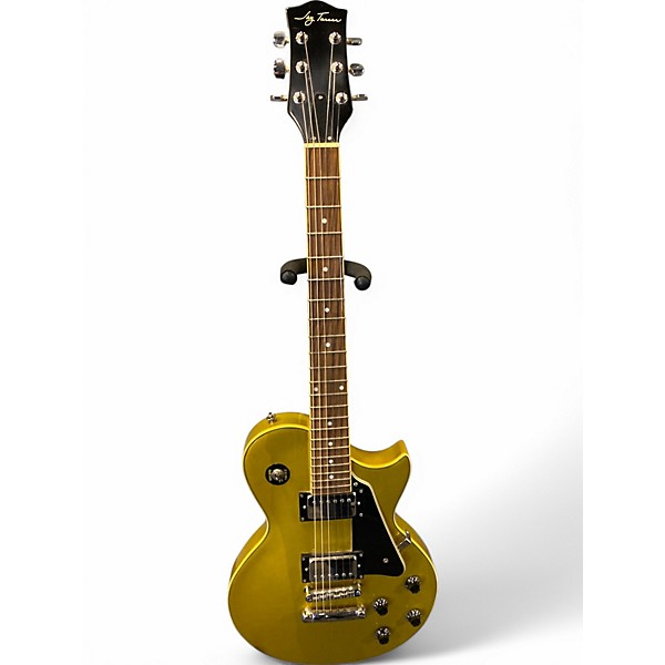 Used Jay Turser Single Cut Gold Sparkle Solid Body Electric Guitar
