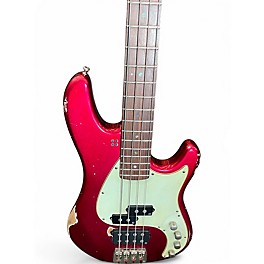 Used Sandberg VM4 HARDCORE RELIC Candy Apple Red Metallic Electric Bass Guitar