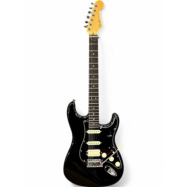 Used Fender American Deluxe Stratocaster HSS Black Solid Body Electric Guitar