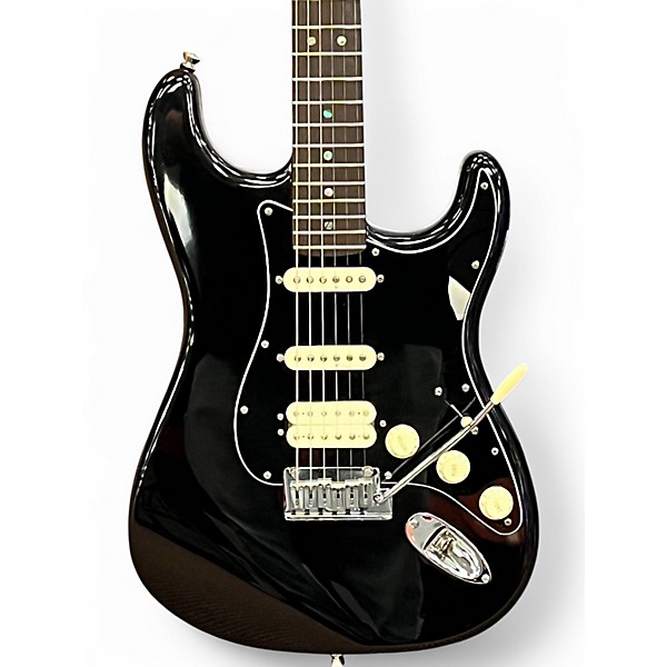 Used Fender American Deluxe Stratocaster HSS Black Solid Body Electric Guitar