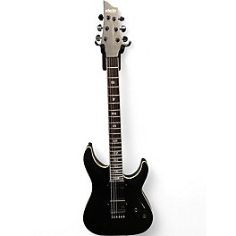 Used Schecter Guitar Research C-1 SLS Elite Evil Twin  Satin Black Solid Body Electric Guitar