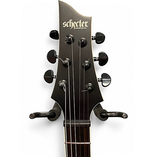 Used Schecter Guitar Research C-1 SLS Elite Evil Twin  Satin Black Solid Body Electric Guitar