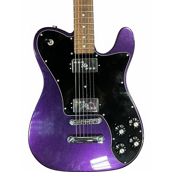 Used Fender Kingfish telecaster deluxe Purple Solid Body Electric Guitar