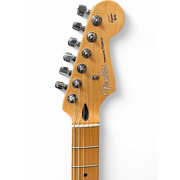 Used Fender VG Stratocaster Black Solid Body Electric Guitar