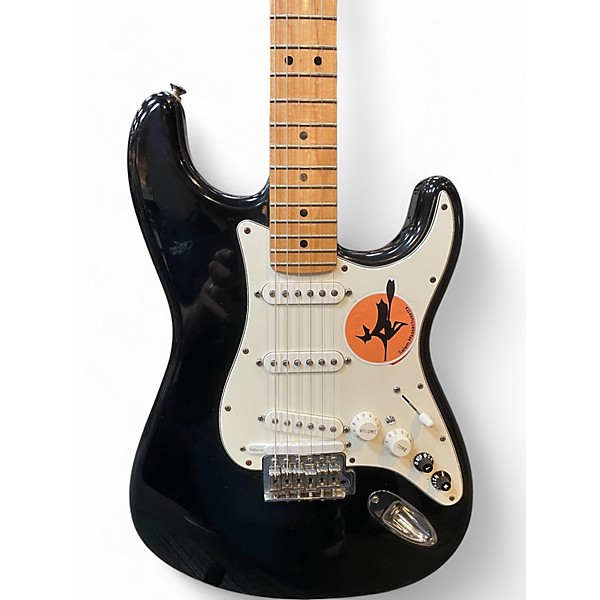 Used Fender VG Stratocaster Black Solid Body Electric Guitar
